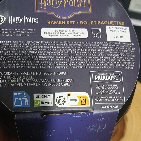 New! Harry Potter Ramen Bowl Chopsticks Set - Picture 5 of 13